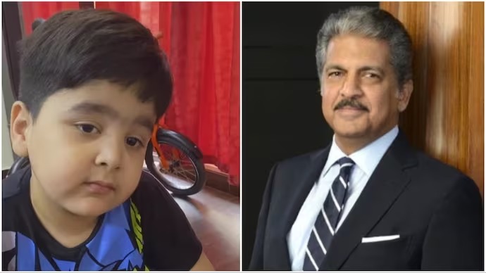 Businessman Anand Mahindra AND CHEEKU YADAV