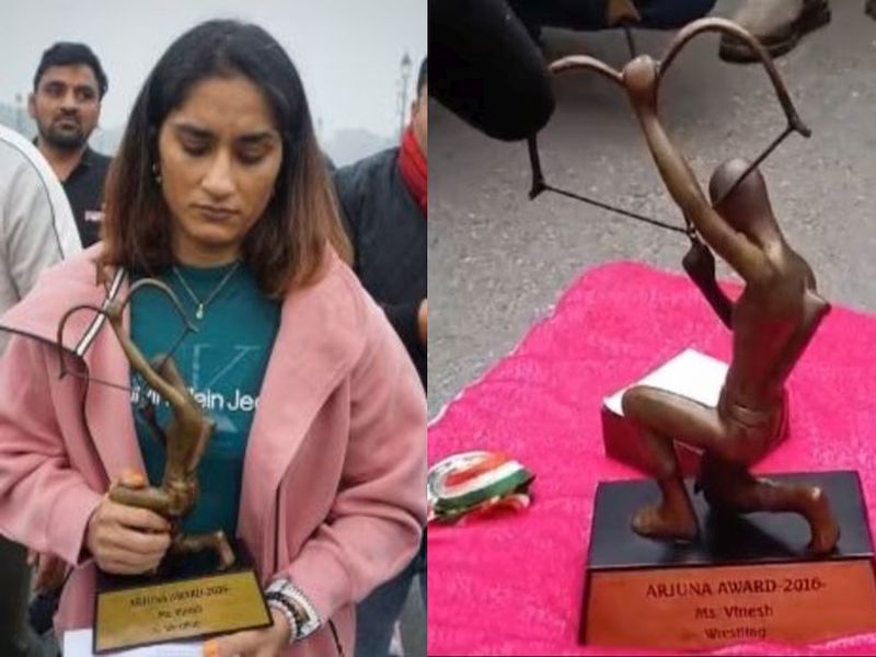 Vinesh Phogat returns Khel Ratna and Arjuna Awards