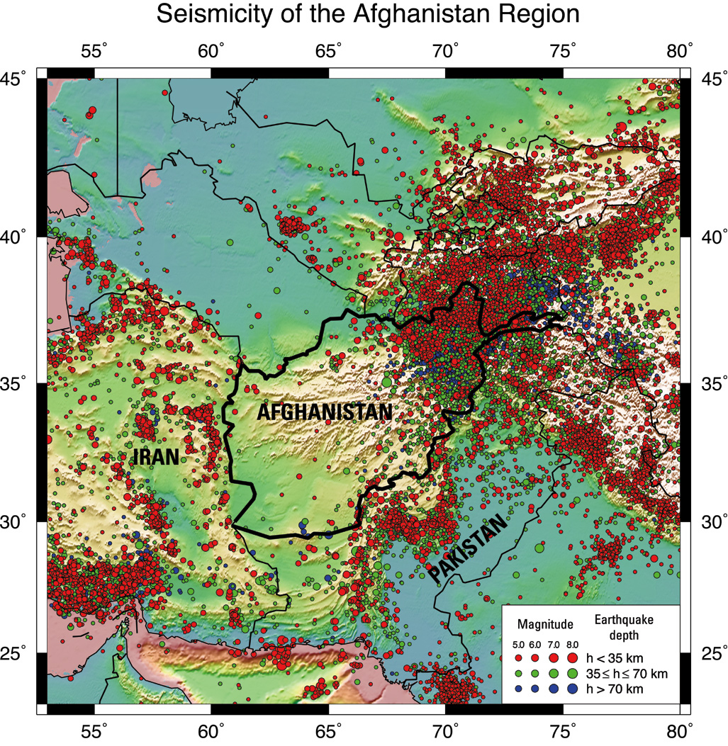 two earthquake in Afghanistan within 30 minutes