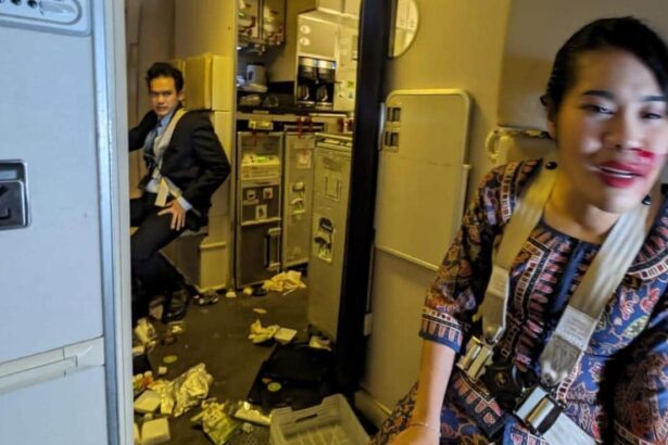 TURBULENCE IN SINGAPORE FLIGHT