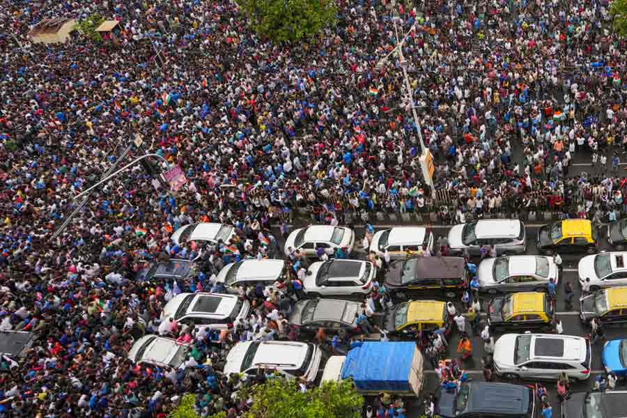 Team India parade