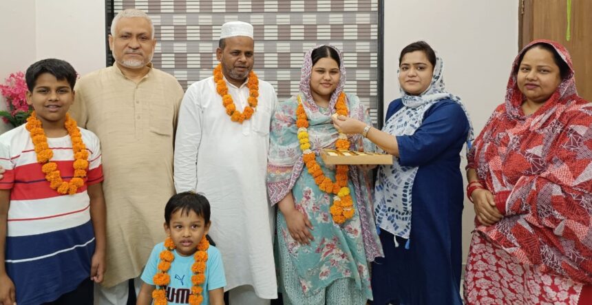 CBSE 10TH : बुशरा नाज ने 402 अंक ले स्कूल व परिवार का नाम रोशन किया : राफिया सलमानी