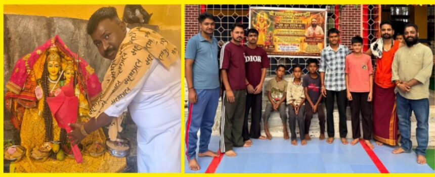 bhairav mandir : उत्तर भारत के प्रथम श्री स्वर्णाकर्षण भैरव मंदिर में मूर्ति स्थापना